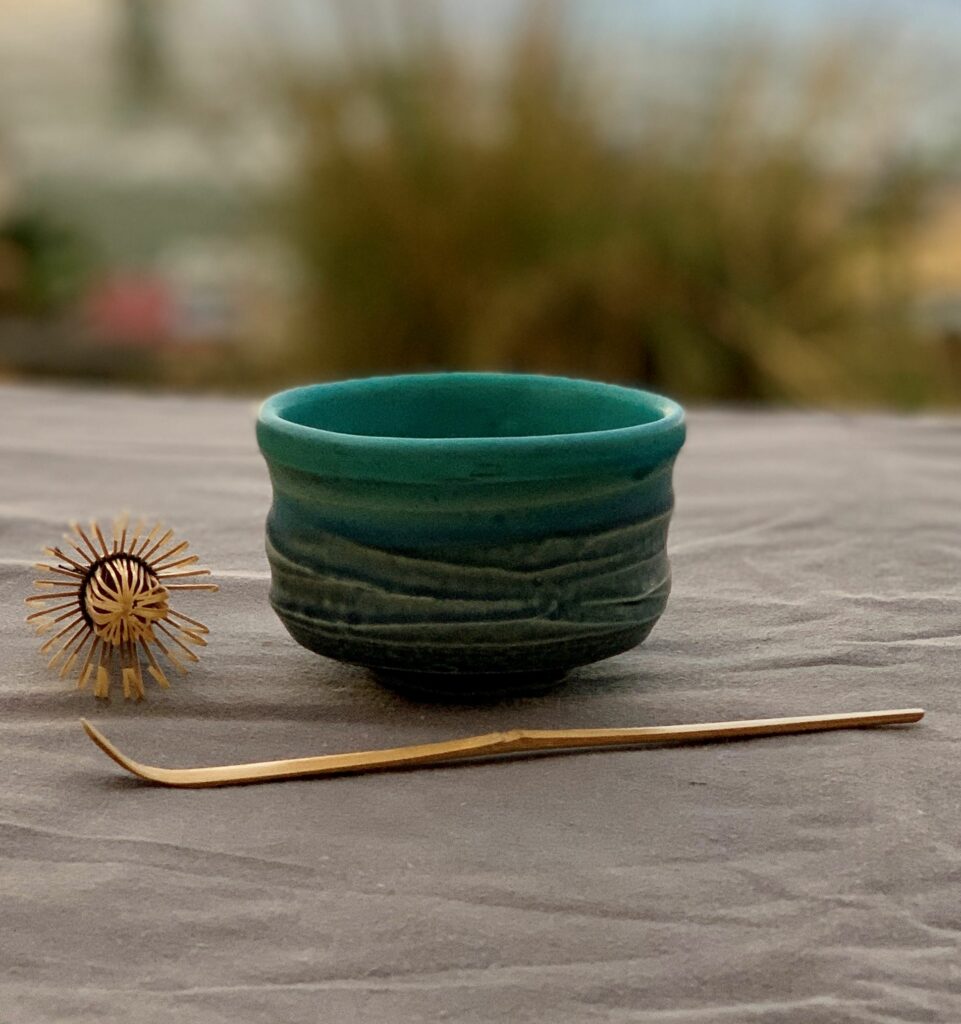 Coffret Cadeau Cérémonie Du Thé Matcha Japonais - Bol En Céramique, Fouet En Bambou, Cuillère - Accessoires Traditionnels