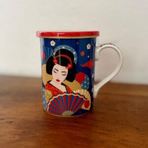 Tisanière avec filtre, en porcelaine Toky