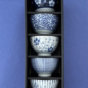 Set tasses Aizome Goyou 5 pièces