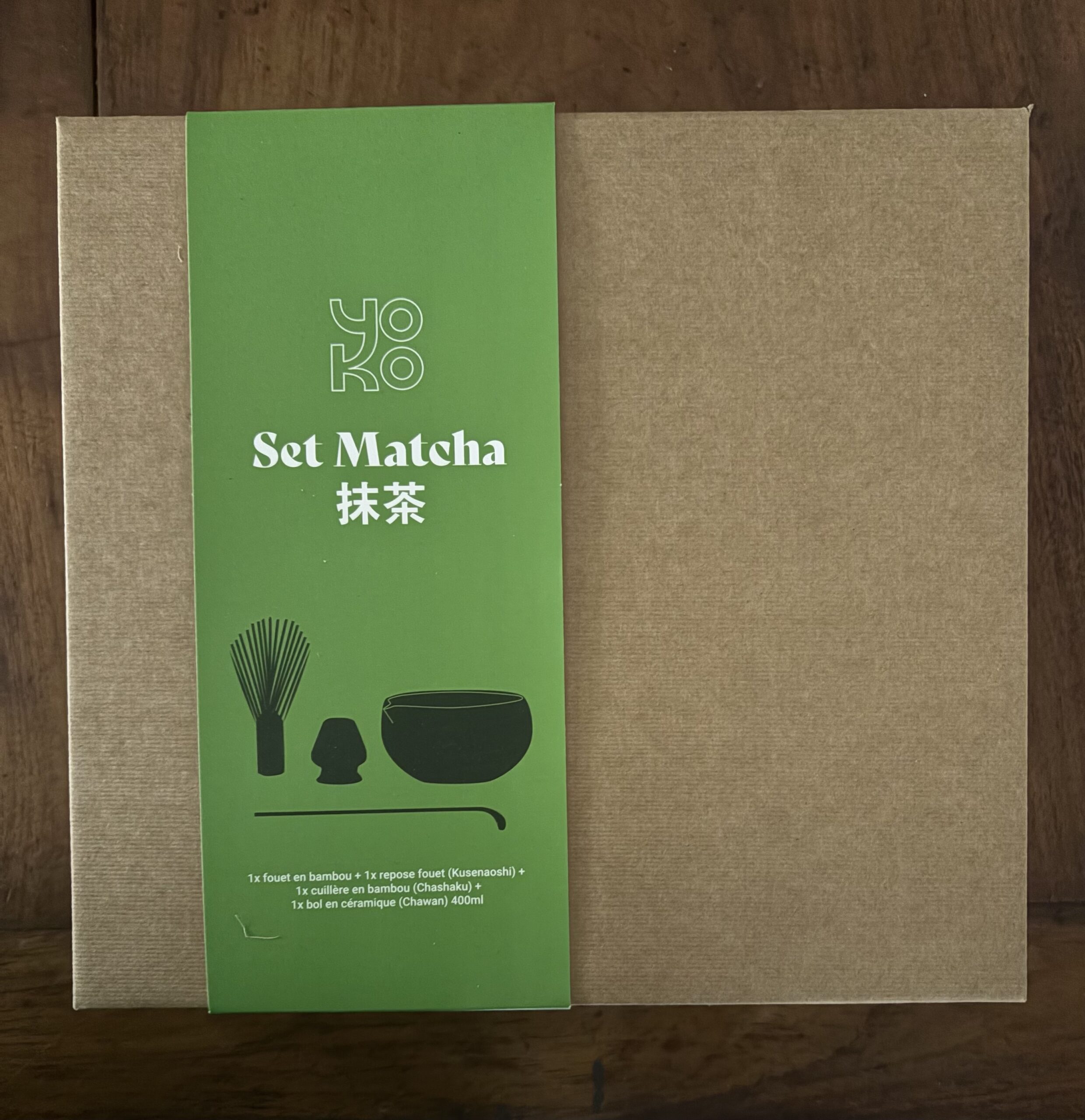 Set à matcha vert boite fermée